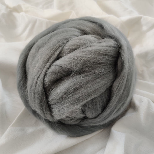 Gray merino wool yarn